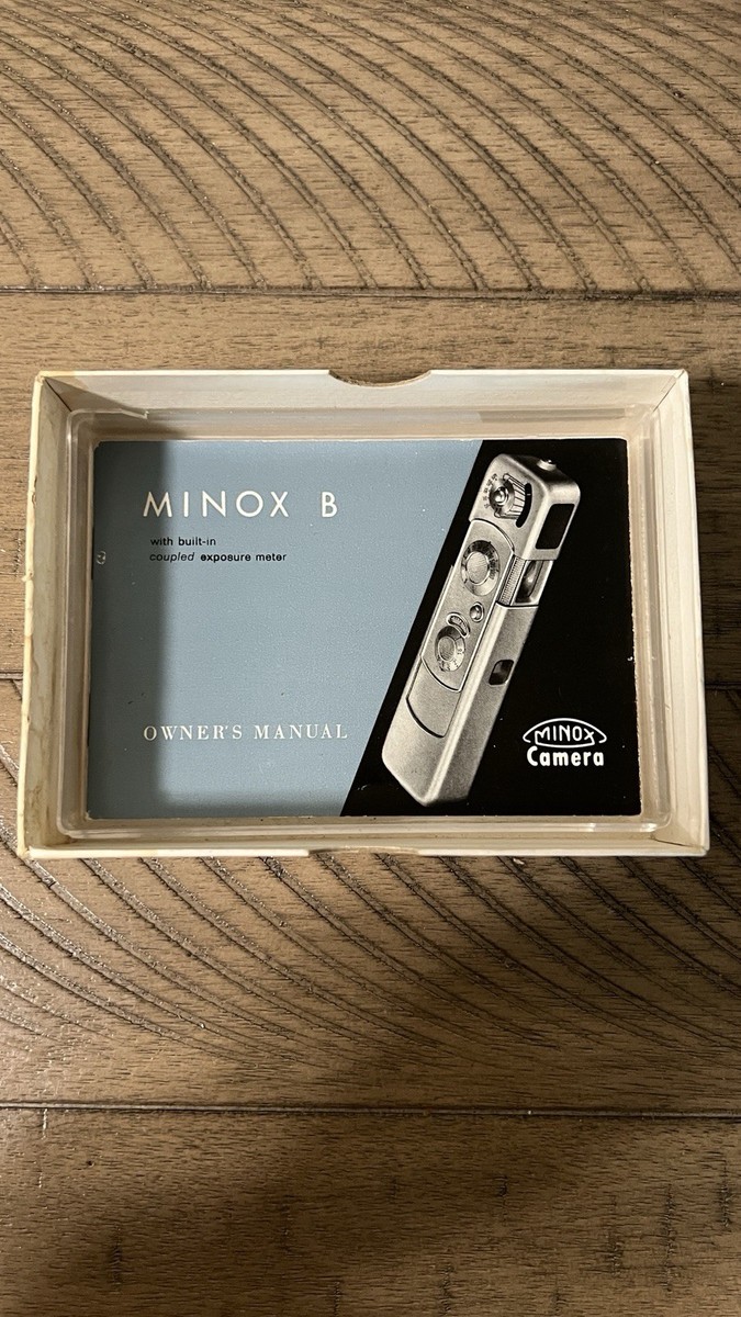 Minox B Chrome Subminiature Camera Leather case + Clear
