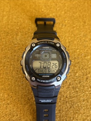Casio AE-2000W digital sport watch world time illuminator 200M water-resistant