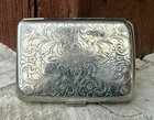 Vintage German Silver Doubled Sided Cigarette/Card Case / Powder Case