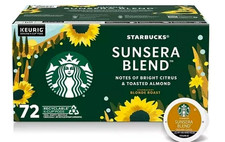 Lot 72Kcup Starbucks Sunsera Blend Keurig Coffee Pod Brew Citrus Almond FreeShip