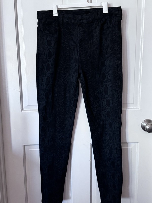 Joe’s Women’s Jeans The Charlie High Rise Skinny Ankle Sz 31 Snakeskin Print