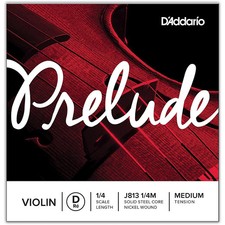 D'Addario Prelude Violin D String 1/4