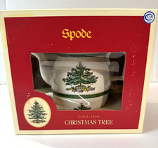 Spode Christmas Tree Cheer Tea For One 3 PC Stacking Tea Pot Cup Set 30CTR045