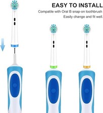 Replacement Toothbrush Heads Compatible with Oral B Braun, 16 Pcs Professional E