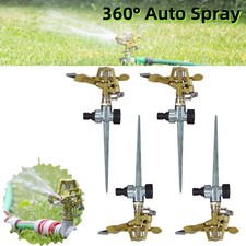 Automatic Garden Sprinkler Lawn 360° Rotation Hose Water Irrigation System UK