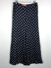 Anthropologie Cartonnier Sineway Spot Circles Wide Leg Palazzo Pants 4 Navy Blue