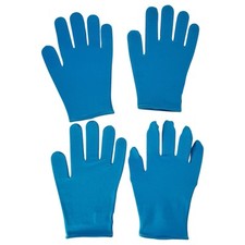 Moisture Enhancing Gloves Aqua Blue 4 2 Pair - New in Open Pkg