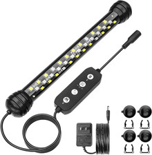 SEAOURA Led Aquarium Light with Timer, Submersible Aquarium Plant Light, Fish Ta