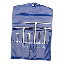 6 Pc Telescoping Gage Set - 5/16" - 6" Range - T-Bore Hole T-Gauges