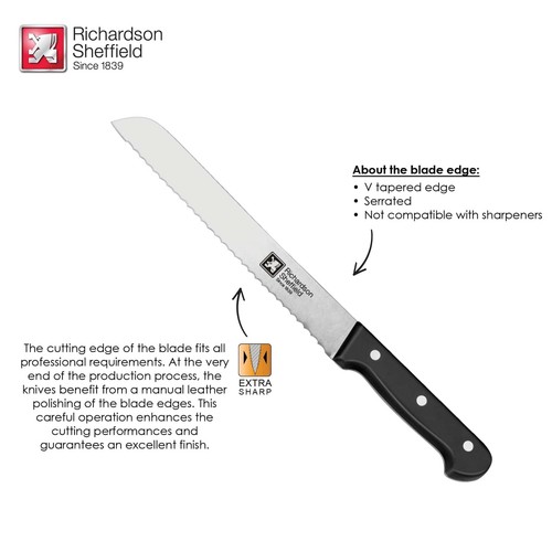 Richardson Sheffield Universal 8.5-Inch Bread Knife - Picture 5 of 6