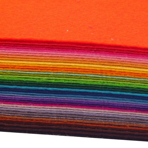 80 Pcs Nonwoven Material Non-woven Felt Craft Kits Fabric Child DIY Chips - Foto 4 di 11