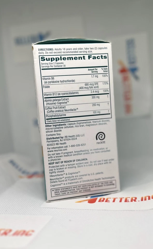 Neuriva Brain Health *Ultra* 60capsExp: 08/26+ Foto 2 de 2