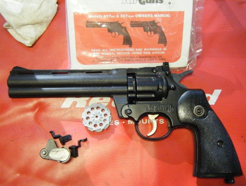 Vintage Crosman 357 177 caliber Pellet Pistol