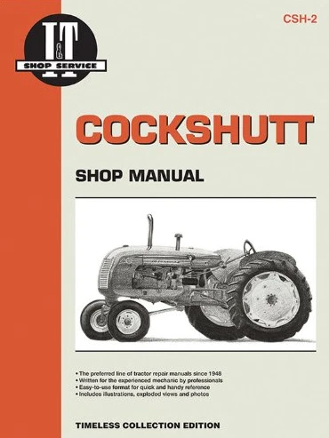 Cockshutt 20/30/40/50/CO/OP/E2/E3/E4/E5/Ganble's Farm Crest Repair Manual Clymer