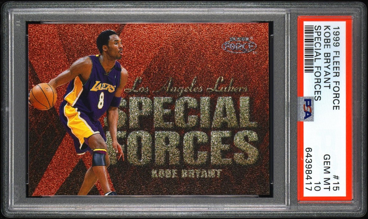 【Kobe Bryant】PSA8 鑑定済 Thriller Instinct 1999 Fleer Force Special Forces #15 Kobe Bryant Special