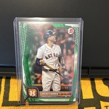 Topps 2022 Bowman Carlos Correa Houston Astros #3 Serial #/99 Baseball
