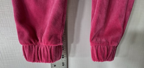 Juicy Couture girls 2pc Zip Up Pink Velour Jogging Set Size 4/5 - Picture 5 of 9