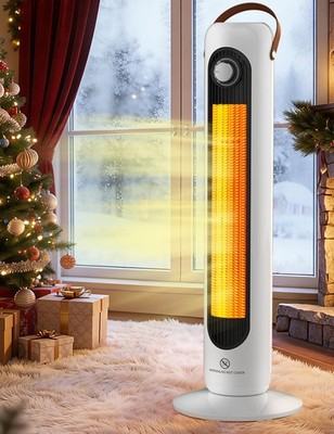 HETRAROOT Patio Heaters for Outdoor Use w/4 Modes Heating 350Sq.ft 1S, 1500W PTC