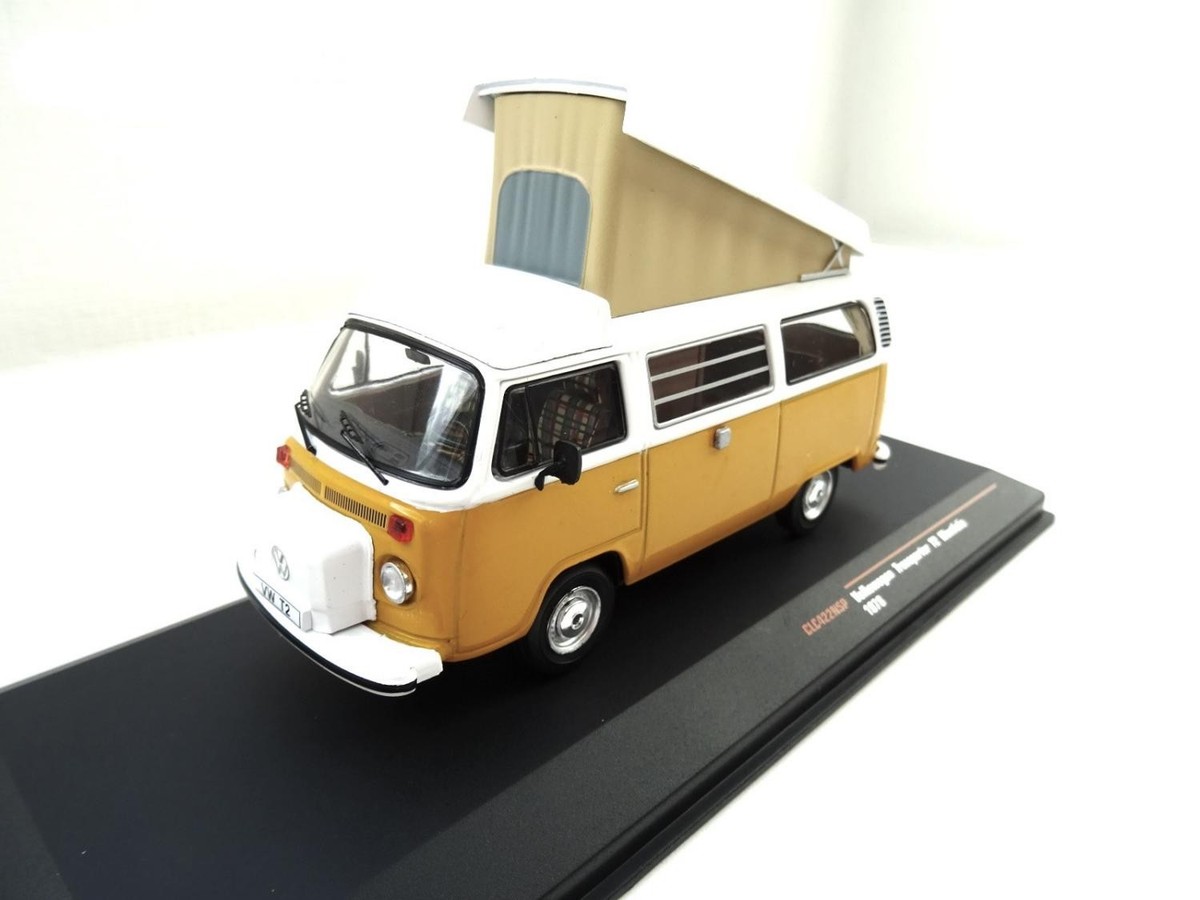 Volkswagen VW T2 B Camper Westfalia Model Car IXO Orange In 1:43