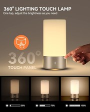 NEW Table Lamp Touch Sensor Bedside Dimmable Warm White  Color Changing NEW