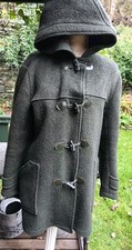 Vintage 70's C&A Original Glenmore Moss Duffle Coat size 16