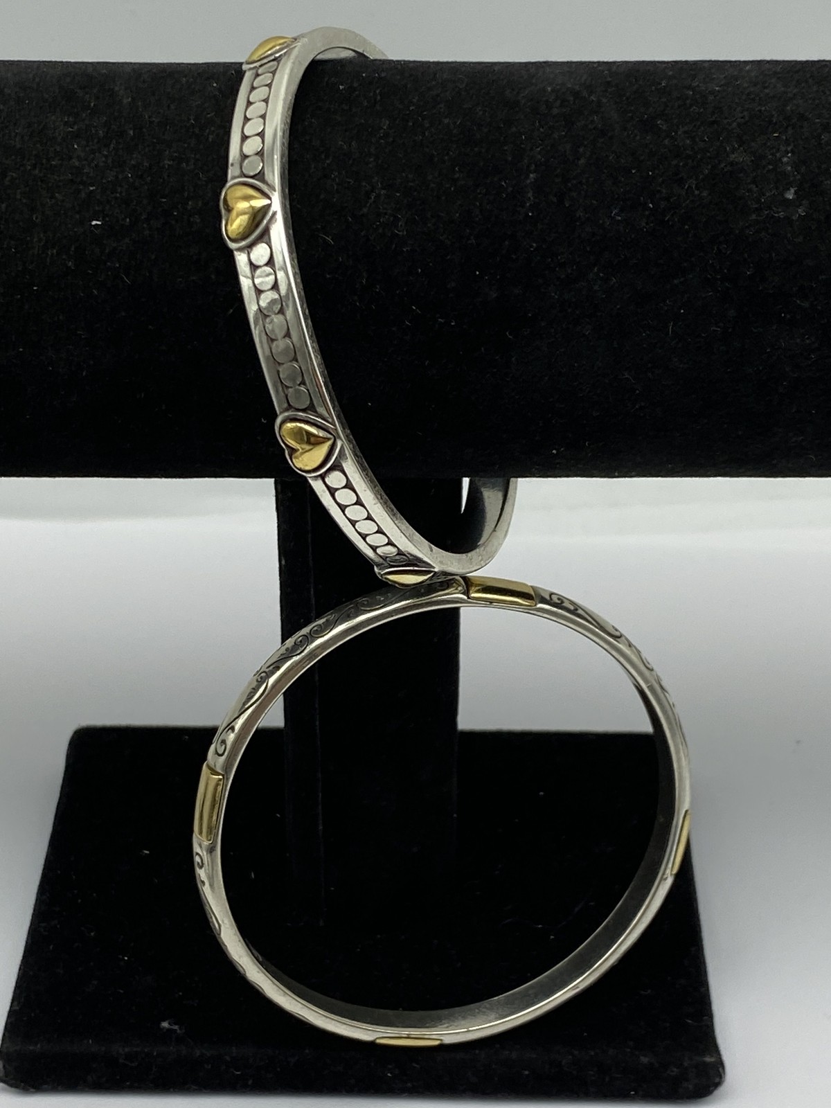 Brighton Silver Tone Assorted Bangle Bracelet Jew… - image 4