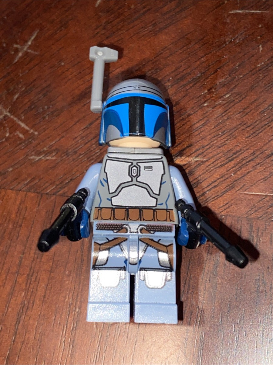LEGO Star Wars Jango Fett Minifigure Smile, Blue, Bounty Hunter
