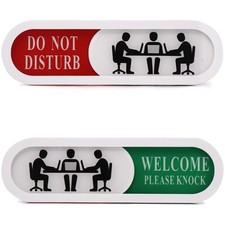 Do Not Disturb Welcome Please Knock Sign,Privacy Sign for Home Office Hotles ...