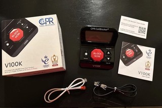 Blocco chiamate fisse CPR V100K con pulsante LCD grande rosso 100.000 numeri precaricati