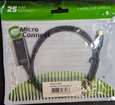 USB C auf HDMI Adapter Kabel 1m