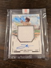 Leo De Vries Jumbo Patch Auto /99 2025 Boys Of Summer San Diego Padres