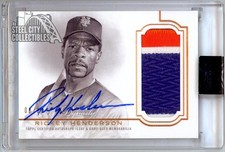 Rickey Henderson 2020 Topps Dynasty Dynastic Data Patch Auto Card Dap-rh3 0810