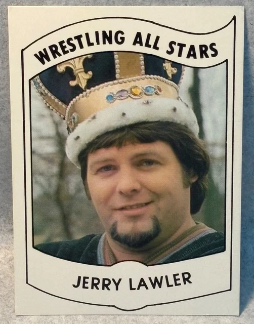 1982 Wrestling All Stars Jerry The King Lawler Rookie #34 im Set Vintage RC