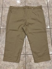Mens 52X26 DICKIES 874 Twill canvas Work Pants Straight Vtg Khaki USA MADE