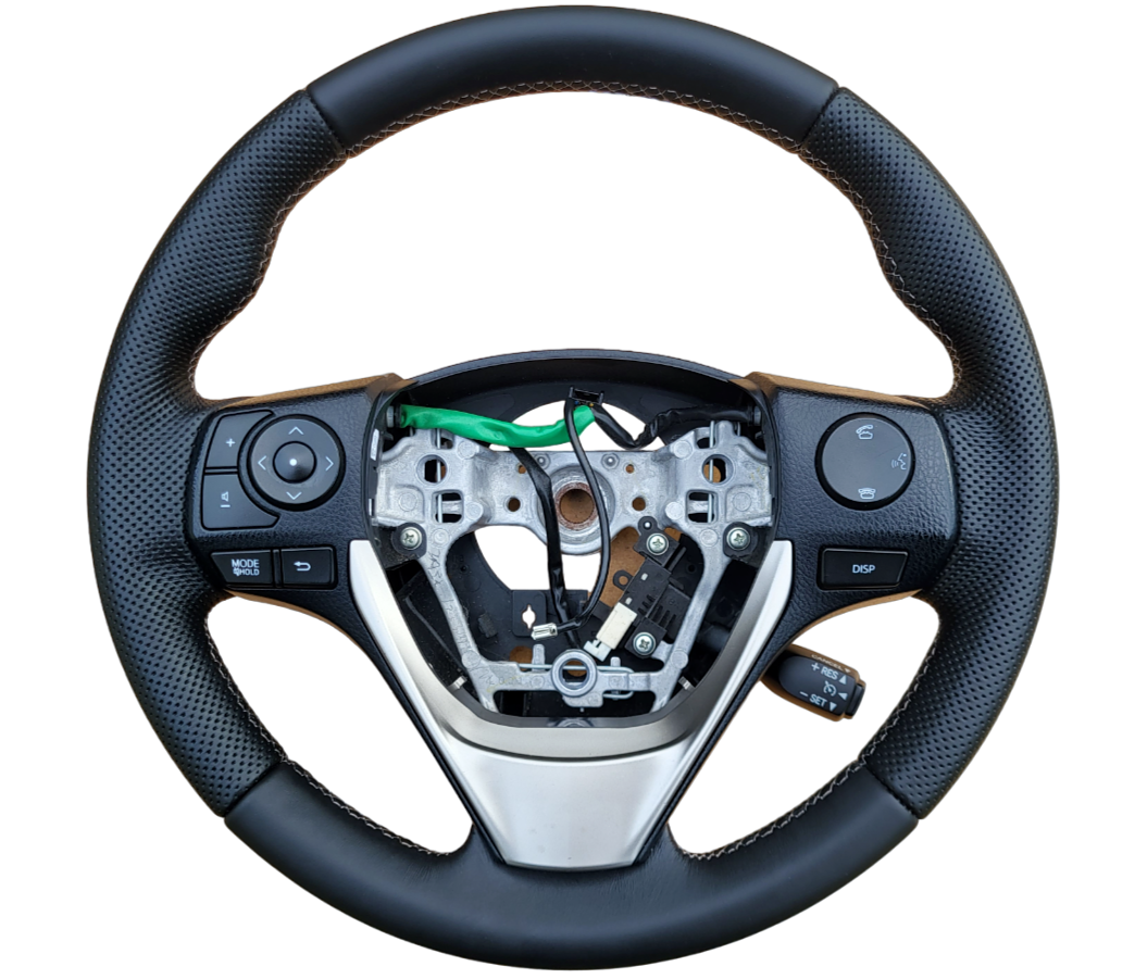 NEW LEATHER Steering Wheel for 2013 2018 Toyota RAV 4 XA40 IV MK4