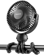 Gaiatop Mini Portable Stroller Fan Battery Operated Small Clip on Detachable 3