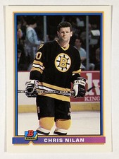 1991-92 Bowman #351 Chris Nilan