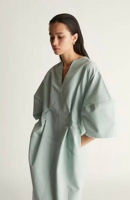 LEE MATHEWS Jacob Cocoon Dress In Seafoam Size 0