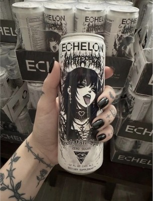  Goth Girl Spit Energy Drink Echelon X Whitephosphor 1 Can 12oz IN HAND 