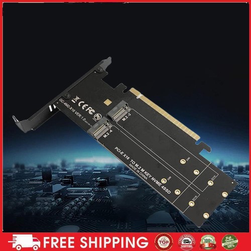 M.2 NVME with Heatsink Expansion Card 4 Slot PCIE 3.0 X16 HDD Adapter Controller