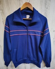 Vintage Track Jacket Full Zip Mens Large Blue...