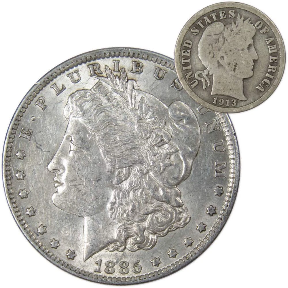 Circulated Silver 1885 Year Morgan US Dollars (1878-1921) for sale