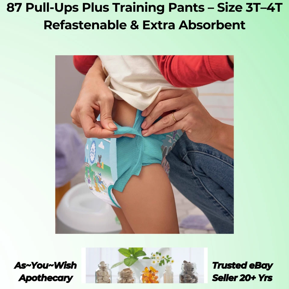 87 Pantalones de Entrenamiento Pull-Ups Plus 3T-4T 32–40 lb 3 Paquetes de 29 Huggies Niños Niñas Foto 4 de 4