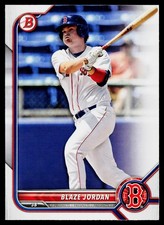 Blaze Jordan 2022 Bowman Draft #BD-24 Boston Red Sox
