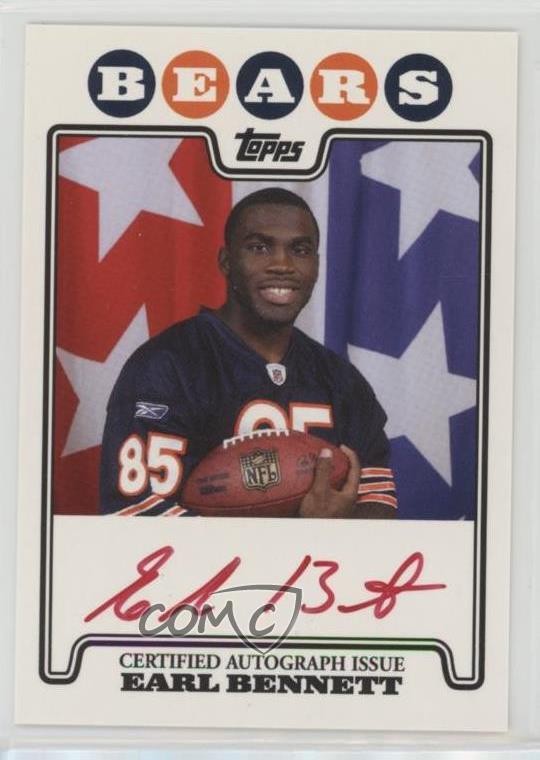 Earl Bennett Topps Rookie Premiere Autograph #RPAEB Red