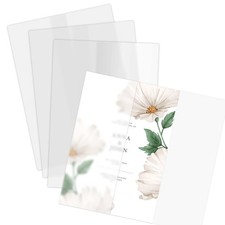 50 PCS PreFolded Vellum Jackets 5x7 Invitations Translucent Paper Wraps