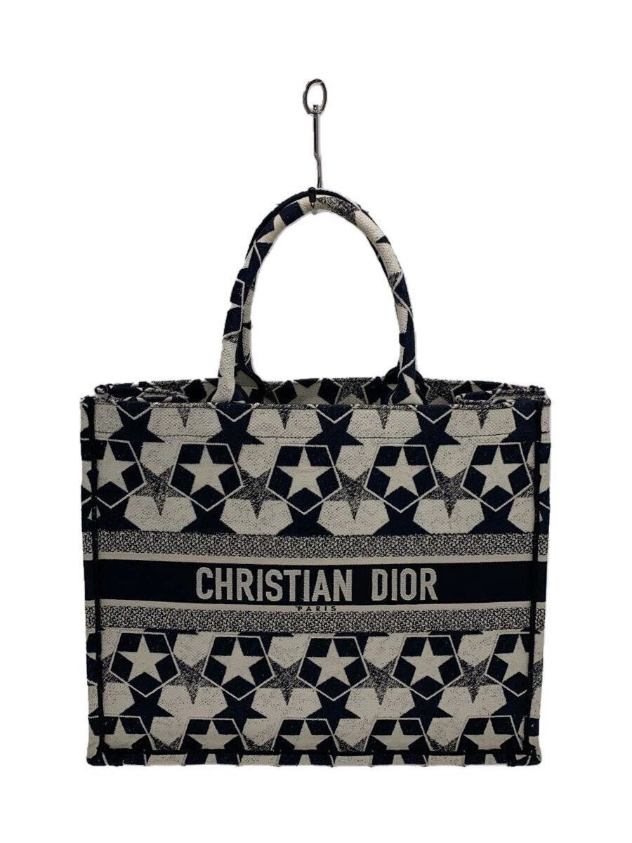 Sac fourre tout Christian Dior livre toile Etoile bleu marine motif total occasion