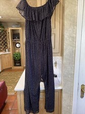 Black Jumpsuit With Small Polka Dots