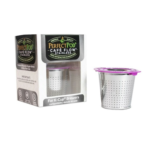 Cafe Flow Stainless Steel by Perfect Pod Reusable K-Cup for Keurig - Picture 3 of 10