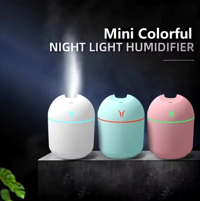 250ML USB Mini Air Humidifier Aroma Essential Oil Diffuser For Home Car with LED - Image 4 of 4